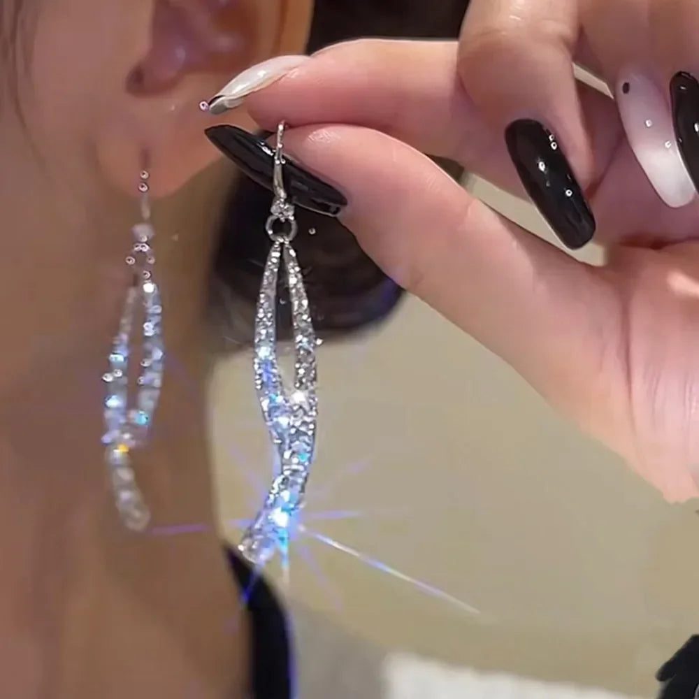 Elegant Double Pearl Dangle Earrings for Weddings