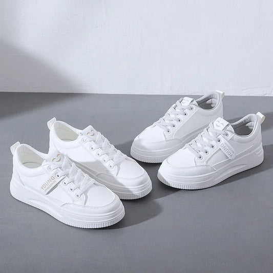 Women's Casual White Sports Shoes for Spring