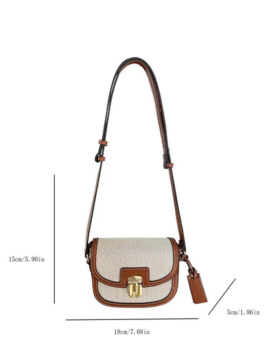 2024 Retro One Shoulder Crossbody Saddle Bag