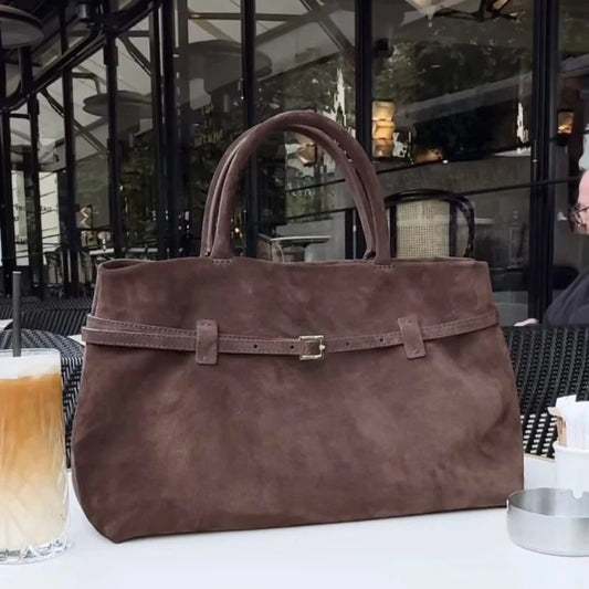 Luxury Vintage Faux Suede Tote Bags 2024