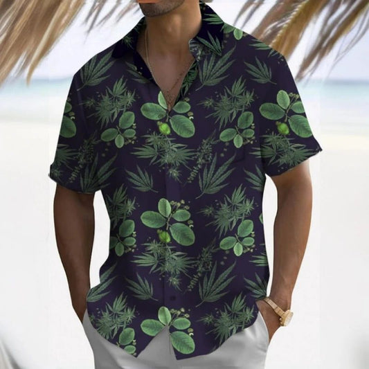 2024 Men's 3D Beach Flower Hawaiian Shirt