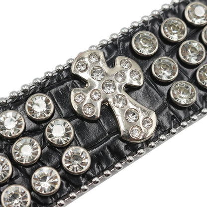 Punk Western Rhinestone Link Chain Bracelet