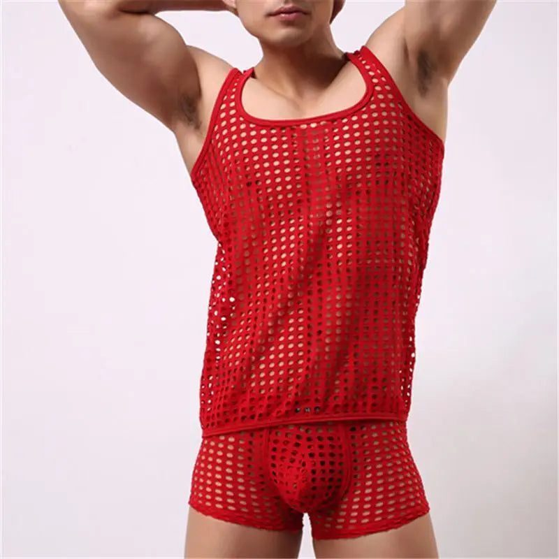 Men's Breathable Mesh Tank Top Summer