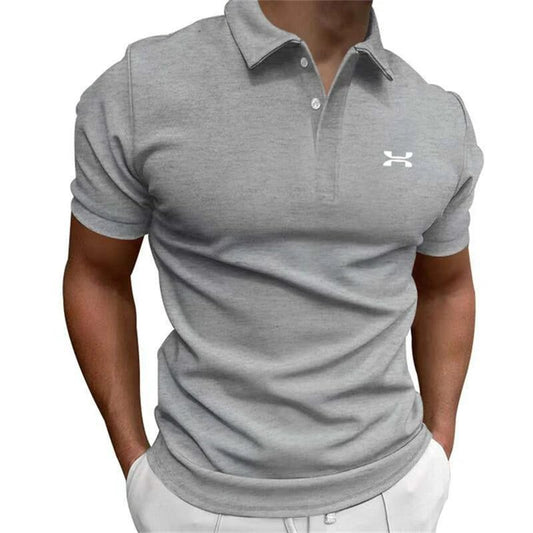 Men's Solid Color Polo Shirt for Golf