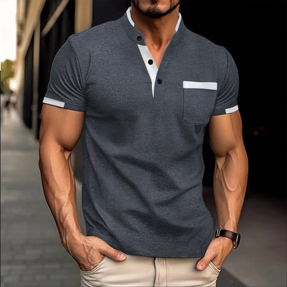 2024 Men's Casual Short Sleeve Polo Shirt