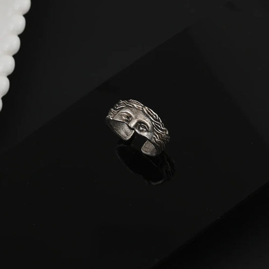 Vintage Greek Mythology Venus Half Face Ring
