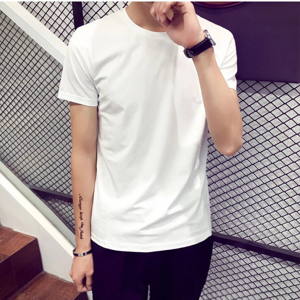 Men's Cotton Crew Neck Casual T-Shirt