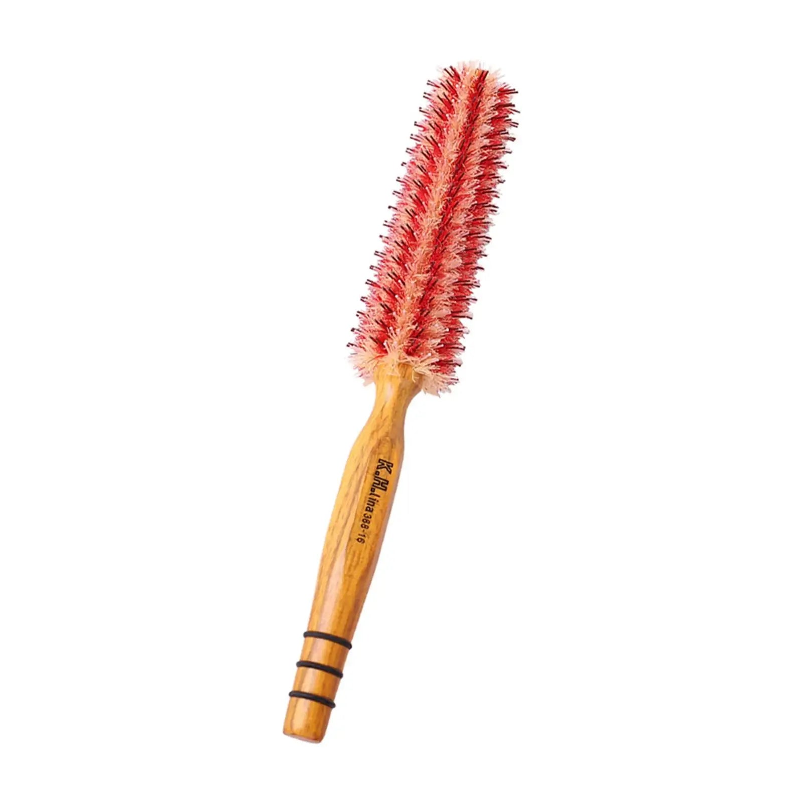 Small Round Hair Brush with Wooden Handle