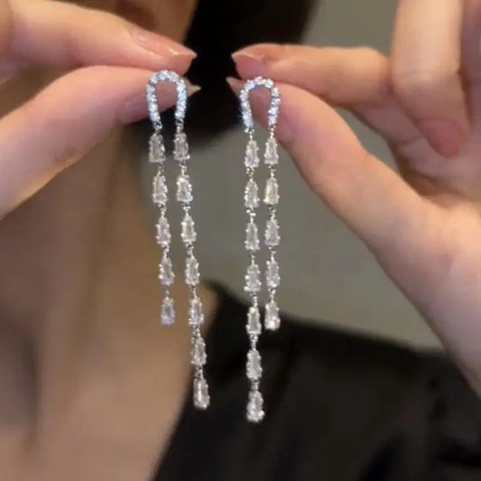 Elegant Geometric Dangle Earrings for Weddings