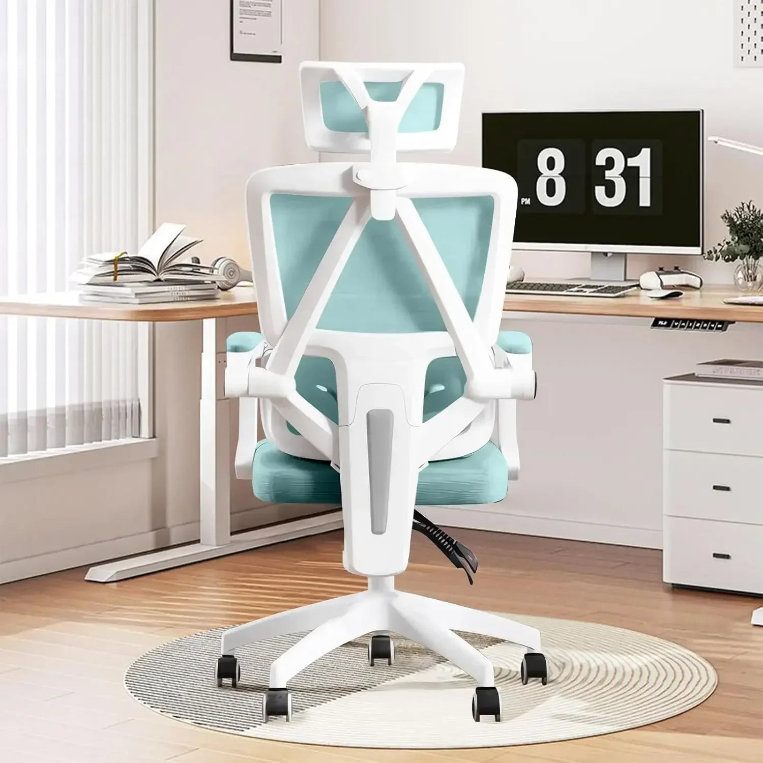 Ergonomic Swivel Office Chair with Wheels