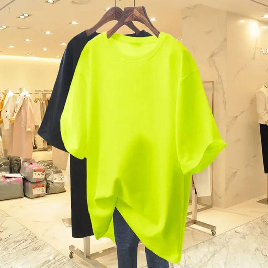 Trendy Oversized Cotton T-Shirts for Women