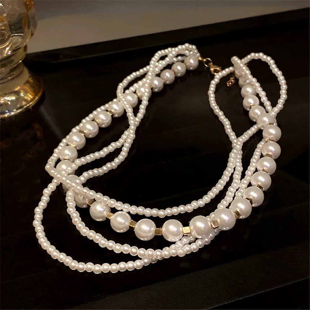 2024 Vintage Pearl Choker Necklace for Women