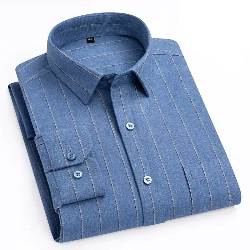 Men's Flannel Shirt: Soft Cotton Slim Fit