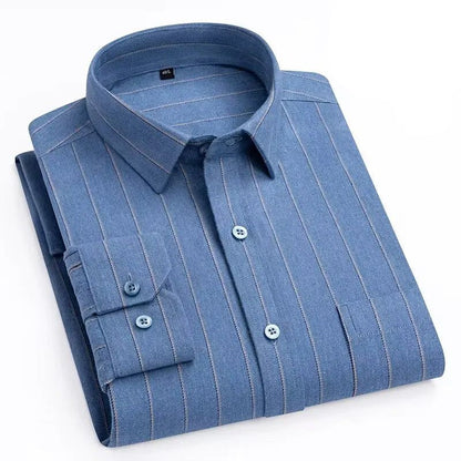 Men's Flannel Shirt: Soft Cotton Slim Fit