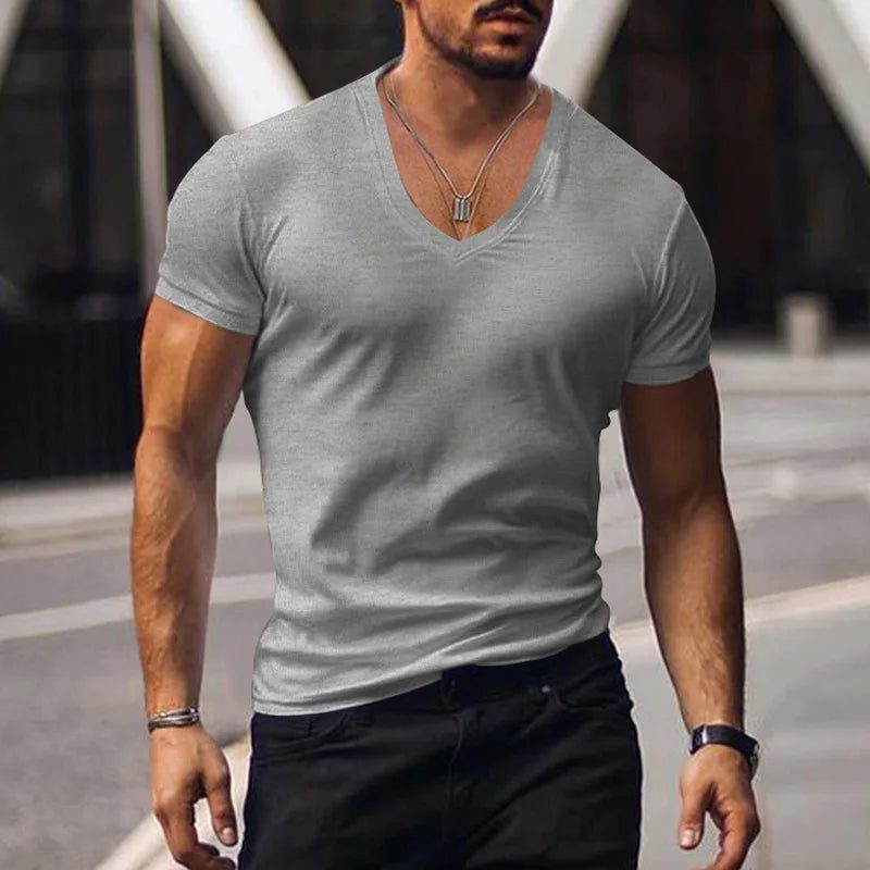 Men's V-Neck Quick-Dry Summer T-Shirt