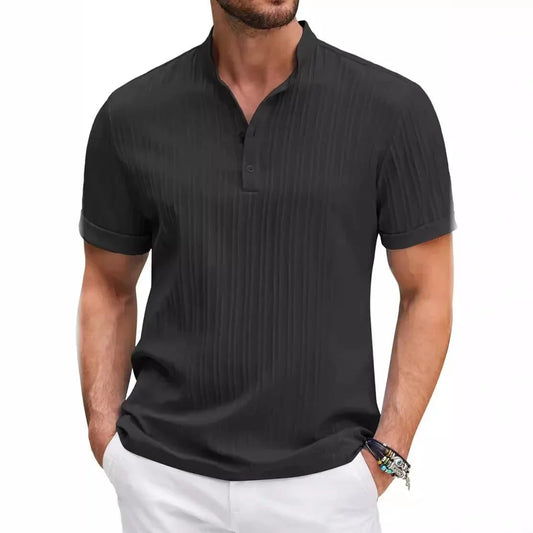 Men's Striped Linen Shirt for Summer