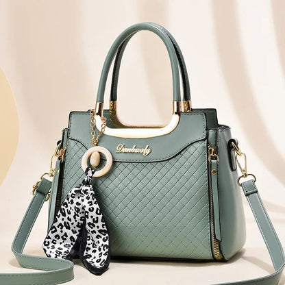 Stylish Black Plaid Crossbody Bag for Moms