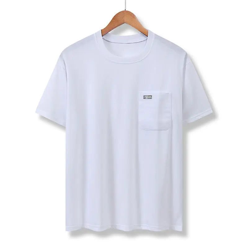 Men's Casual Cotton Pocket T-Shirt - Summer