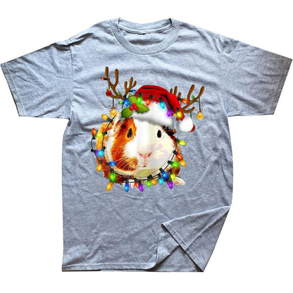 Funny Guinea Pig Christmas T-Shirt for Men