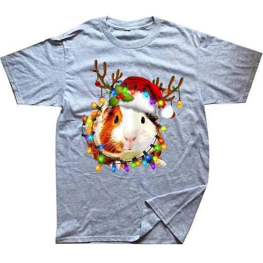 Funny Guinea Pig Christmas T-Shirt for Men