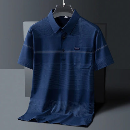 Men's Striped Short Sleeve Pocket T-Shirt