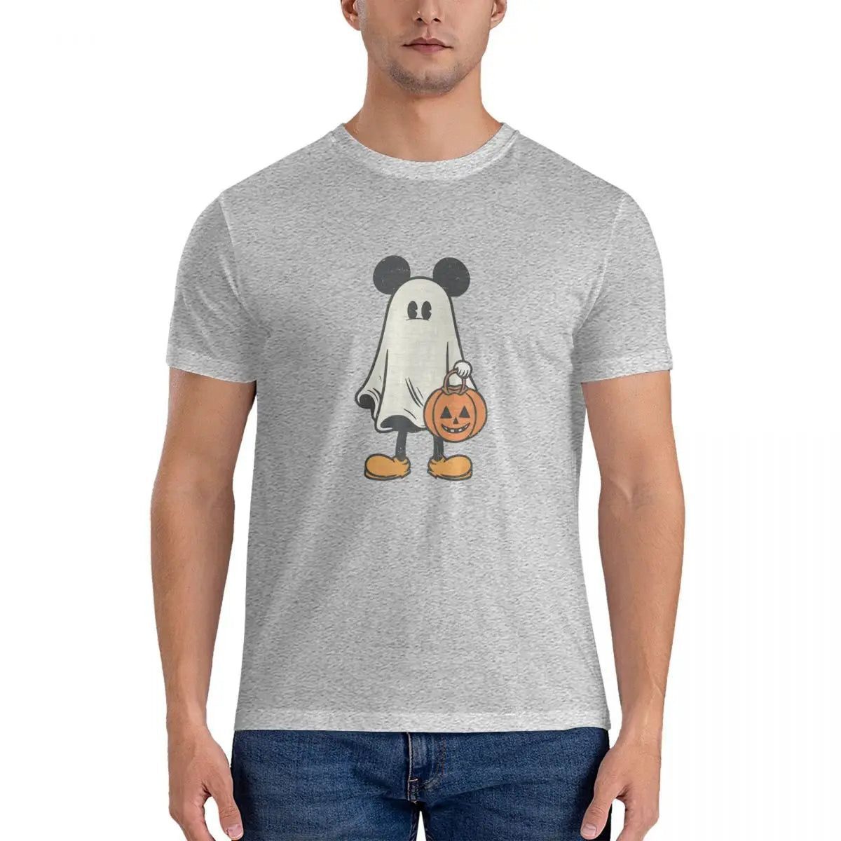 Men's Halloween Mickey Mouse T-Shirt Cotton