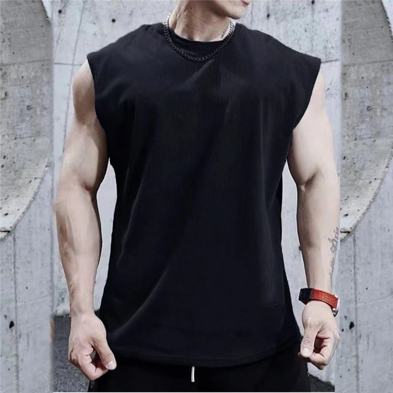 Men's Mesh Tank Top for Summer Fitness