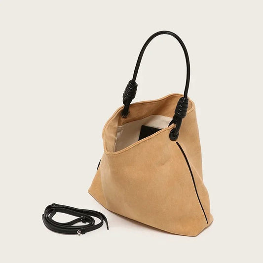 2024 Retro Suede Bucket Bag for Women