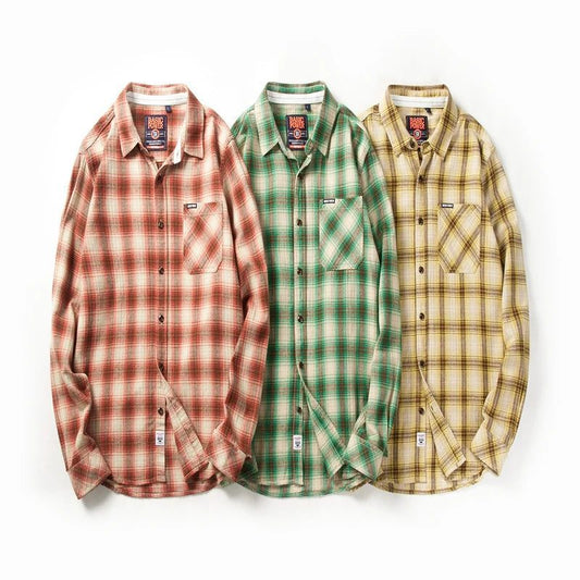 2024 Men's Casual Plaid Flannel Shirt