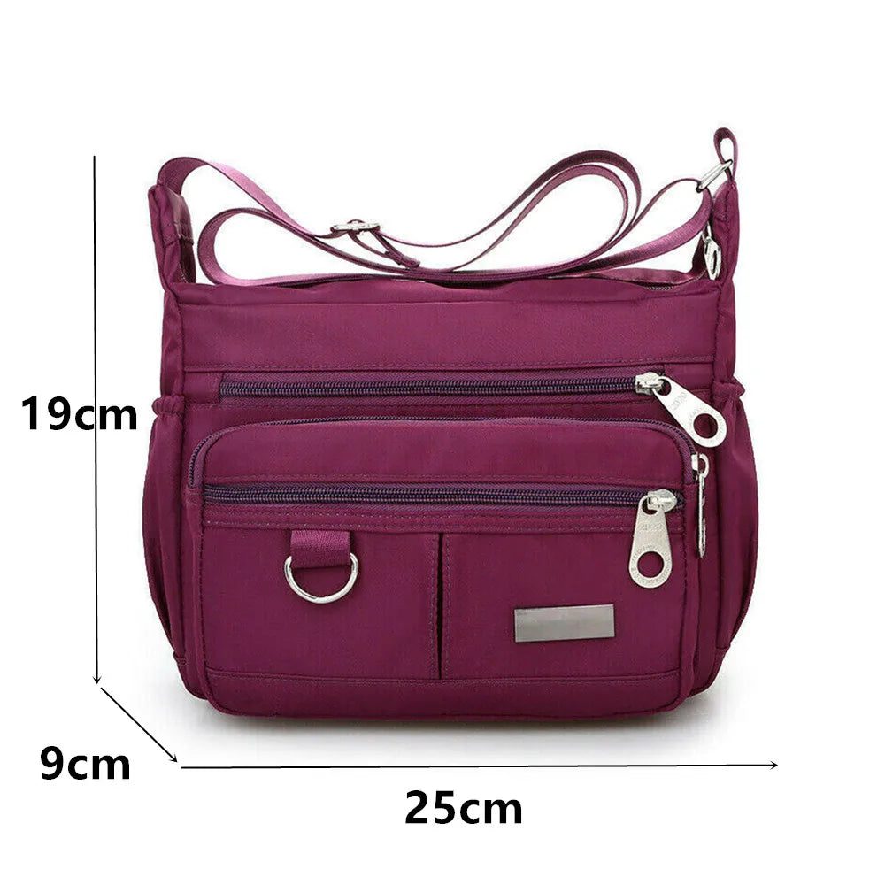 Waterproof Multi-Pocket Crossbody Handbag for Women