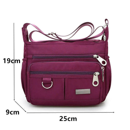 Waterproof Multi-Pocket Crossbody Handbag for Women
