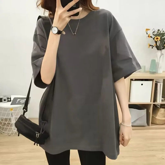Trendy Oversized Cotton T-Shirts for Women