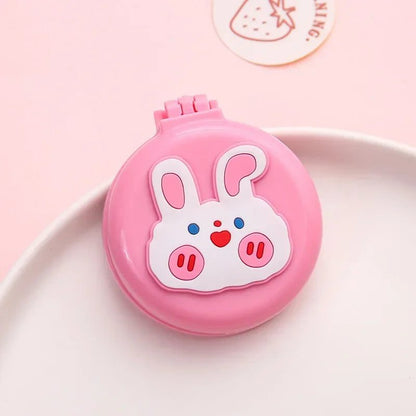 Compact Travel Hair Brush with Mirror