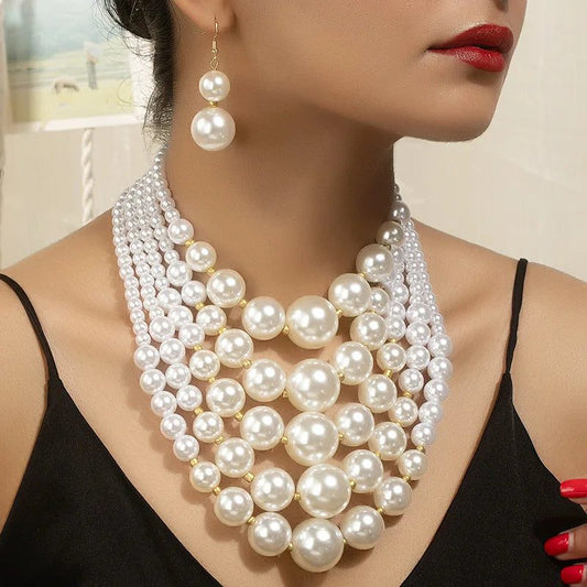 Elegant Pearl Folding Necklace for Women 2023