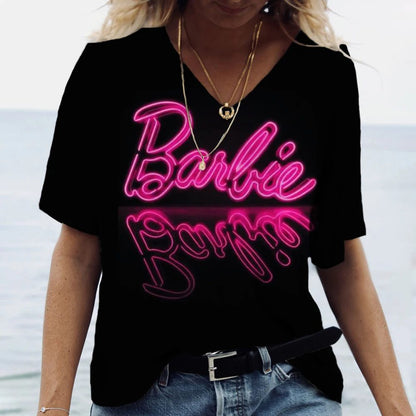 Stylish V-Neck Summer T-Shirt for Women