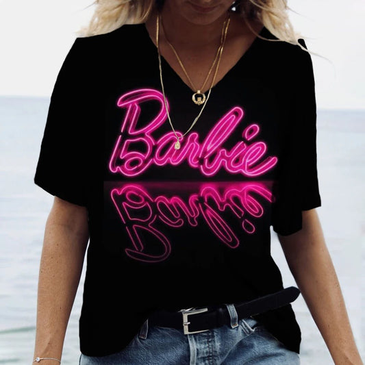 Stylish V-Neck Summer T-Shirt for Women