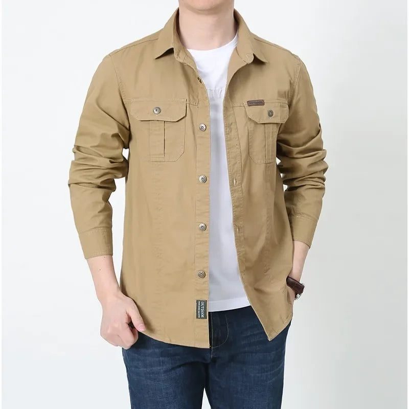 Elegant Long Sleeve Men's Linen Shirts