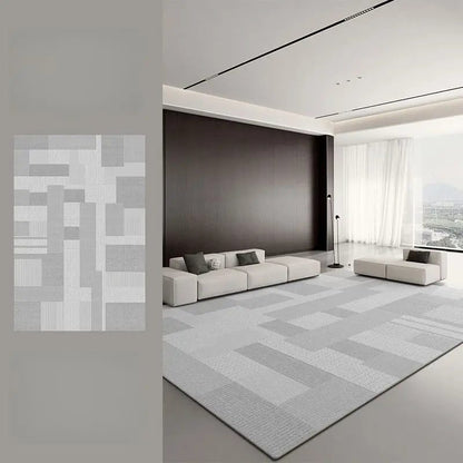 High-End Waterproof Stripe Rug for Living Room