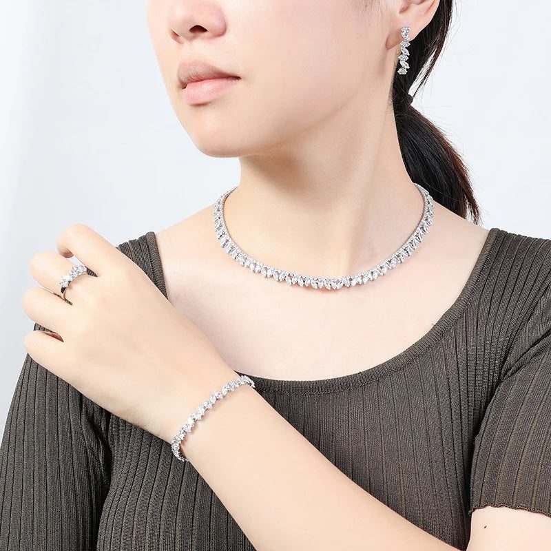 Unique Luxury Wedding Jewelry Set for Women