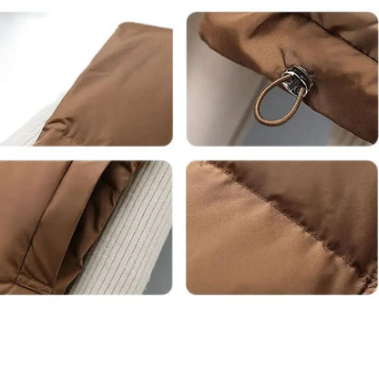 Women’s Warm Cropped Puffer Vest Jacket