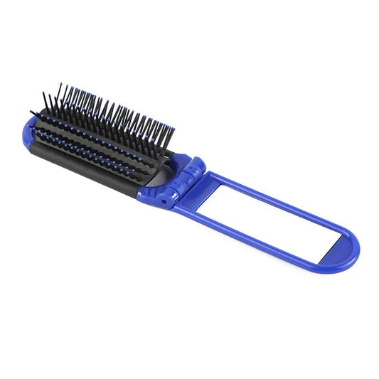 Portable 2-in-1 Anti-Static Folding Hair Brush