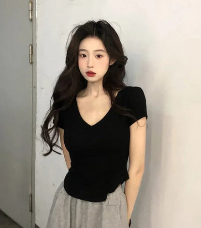 Trendy Y2K Cropped T-Shirt for Women