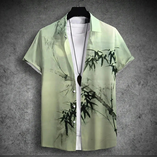 2024 Hawaiian Short-Sleeved Shirt for Men