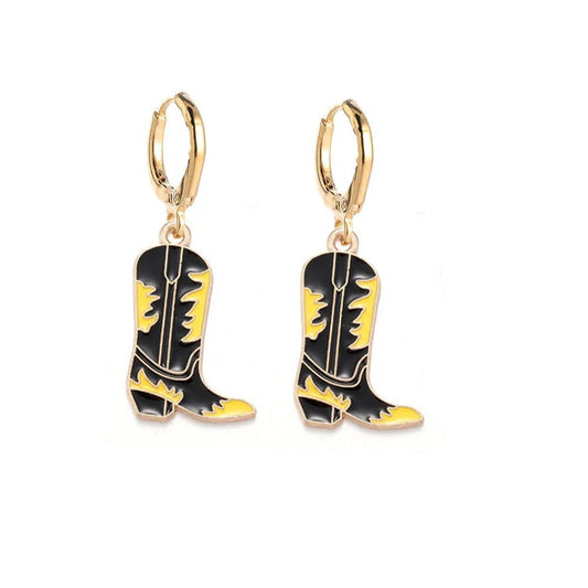 Trendy Western Cowboy Earrings for Beach Parties