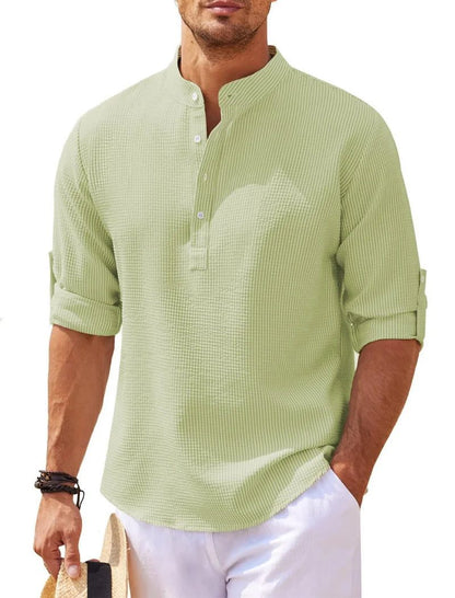 2024 Men's Casual Linen Long Sleeve Shirt