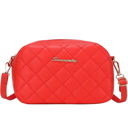 Fashion Diamond Grid Crossbody Bag for Women