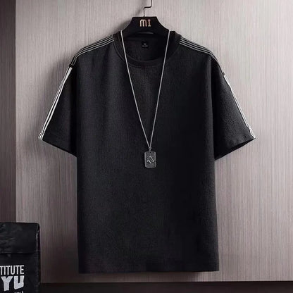 Men's Loose Fit Summer Linen Cotton T-Shirt
