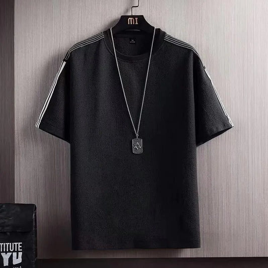 Men's Loose Fit Summer Linen Cotton T-Shirt