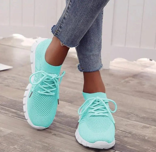 Trendy Breathable Mesh Platform Sneakers for Women