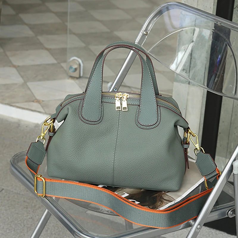 Genuine Leather Crossbody Handbags for Women 2024